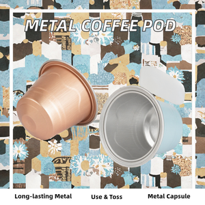 <span class=keywords><strong>Capsule</strong></span> de café vide jetable en alliage d'aluminium de 15 ml compatible avec filtre à poudre pour machines à café, cadeaux d'affaires - Product Image 3