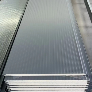 Revestimiento Metálico para Paredes, Paneles Sándwich <span class=keywords><strong>de</strong></span> Espuma <span class=keywords><strong>de</strong></span> <span class=keywords><strong>Poliuretano</strong></span> Aislantes, <span class=keywords><strong>Aislamiento</strong></span> <span class=keywords><strong>de</strong></span> PU para Cámaras Frigoríficas, Hoteles, Exteriores <span class=keywords><strong>de</strong></span> Casas, Resistentes al Fuego - Product Image 2