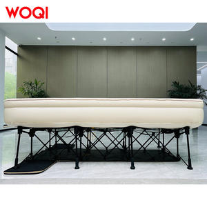 Matelas pneumatique gonflable Woqi, capacité de charge 300 kg, tissu blanc, lit de camping extérieur pour voyage en voiture, usage familial - Product Image 2