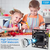 Módulo de Cámara USB ELP de 1 Megapíxel Super Mini 720p Gran Angular con Lente M7 de 120 Grados, Placa de Cámara Web Digital HD Integrada para PC PI