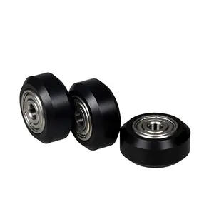 Wholesale round wheel big-Openbuilds Plastic wheel POM with Bearings big Models Passive Round wheel Idler Pulley Gear perlin wheel for CR10 Ender 3