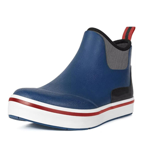 Bottes <span class=keywords><strong>de</strong></span> pont pour hommes Bottes <span class=keywords><strong>de</strong></span> pluie imperméables Bottes <span class=keywords><strong>de</strong></span> cheville en caoutchouc antidérapantes pour <span class=keywords><strong>la</strong></span> pêche en bateau pour hommes - Product Image 2