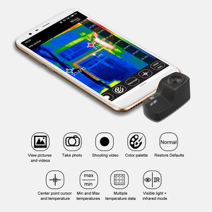 กล้องถ่ายภาพความร้อน HTI รุ่น HT-201 สำหรับ Android แบบ Type-C พร้อมบันทึกวิดีโอและภาพถ่าย รองรับ OEM ปรับแต่งได้ รองรับ HT-20 - Product Image 4