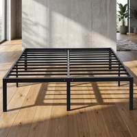 Base de Cama Plegable en Forma de H, Tapizada, Moderna y de Lujo, en Hierro Cromado Pulido, Tamaño Queen/King, para Dormitorio, Hotel o Suite