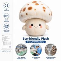 Peluche personnalisée OEM ODM écologique en forme de champignon, mascotte douce Kawaii, jouet en peluche mignon, jouet en peluche sur mesure