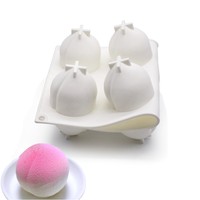 Perzik Siliconen Mal Voor Het Bakken Van Mousse Cake Fruit Frans Dessert Pudding Jelly Ijs Cake Decoratie 3d Perzik Siliconen Mal