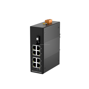 Hot Sale DIN-Rail 8-port+1SC 10/100Mbps IP40 Network <b>Ethernet</b> Industrial Dual-fiber <b>Switch</b> - Product Image 1
