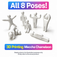 Kit de Figura de Meca Camaleón Impresa en 3D de PLA - Súper Cambio de Color y Múltiples Opciones de Pose - Nuevo Juguete Modelo Transfronterizo