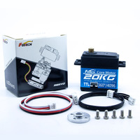 Servomotor Robótico DIY de Tamaño Estándar 7.V para Proyectos RC, 25Kg, Control por Bus Serial TTL, Retroalimentación, 300 Grados, Engranaje Metálico, Incluye Cable USB