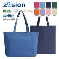 Sac fourre-tout personnalisé en toile denim, vente en gros, écologique, réutilisable, sac de marché, cadeau d'entreprise, fabricant OEM