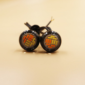 Luz Diurna para Auto Eagle Eye de 23mm, 4014 12SMD, Blanca + Amarilla, Doble Color, Luz de Señal de Giro y Reversa - Product Image 4