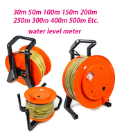 Perçage 50m Alésage liquide Capteur de niveau de puits Instruments de mesure Mesure de la profondeur de l'eau 0-400m Règle en acier Sonde liquide