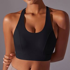 High Support Running Sports Bra for Women Molded Cups, Custom <b>Hook</b> & Eye Closure - Product Image 3