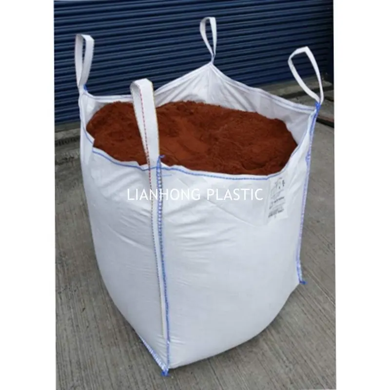 100% bolsas tejidas de polipropileno utilizadas para productos químicos, embalaje, bolsa industrial de toneladas de cemento