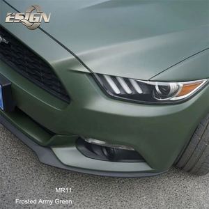 MR11 Army Green PVC Self-Adhesive Vinyl <b>Wrap</b> Film Frosted UV-Proof Anti-Scratch Easy Full <b>Roll</b> Application for Cars Self Healing - Product Image 6