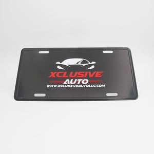 Placa <span class=keywords><strong>de</strong></span> matrícula <span class=keywords><strong>de</strong></span> aluminio en relieve con logotipo 3D personalizado barato EE. UU. Tamaño europeo todos disponibles - Product Image 1