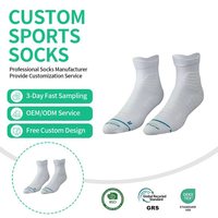 Chaussettes de basketball mi-mollet pour hommes, respirantes, tricotées, professionnelles, avec logo personnalisé, pour l'été