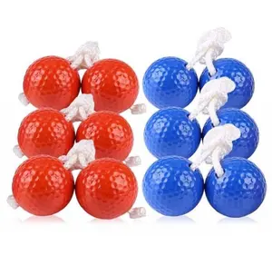 新款销售中国梯子高尔夫游戏套装，配有蓝色和红色高尔夫球
