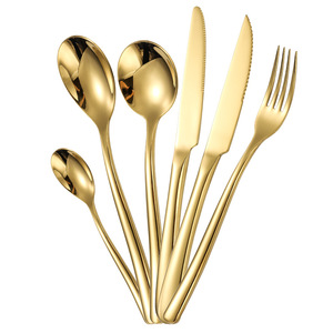 304 Stainless Steel Cutlery Set Knife Fork Spoon Thickened Steak <b>Dessert</b> Utensils Western Restaurant Hotel Wedding Use - Product Image 4