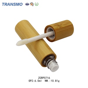 Eco-Friendly 6ml Mini <b>Bamboo</b> Lip Gloss Tubes Empty Cosmetic <b>Container</b> Packaging for Lipgloss - Product Image 5