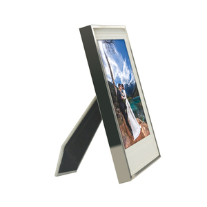 Bán nóng tùy chỉnh-kích thước A1 A2 A3 A4 khung ảnh chải Bạc nhôm hình vuông trang trí nhà tường khung ảnh - Product Image 3