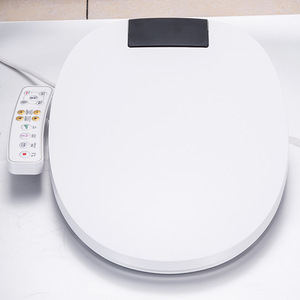 Smart Toilet Seat Round Universal With Remote Control Instant Heating Automatic Cleaning Multi Functional Plastic Lid - Product Image 3