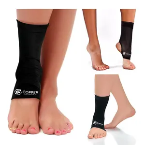 Custom Logo Soft Knitting Foot Sleeves Basketball Ankle Brace Compression Ankle Support