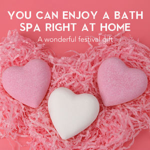 Bombes de bain <span class=keywords><strong>en</strong></span> forme de cœur, parfumées aux fleurs, 100% naturelles, faites à la main pour la Saint-Valentin, relaxantes pour le <span class=keywords><strong>spa</strong></span>, couleurs personnalisables - Product Image 4