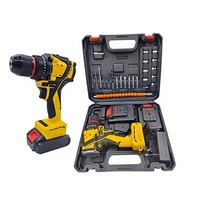 Ensemble de perceuse sans fil au lithium-ion 21V; Perceuse sans fil haute puissance et visseuse à chocs combinées, couple extra-fort pour la fabrication