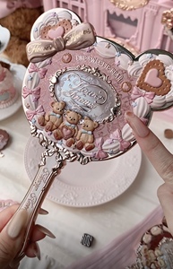 <span class=keywords><strong>Espejo</strong></span> Colgante Flower Knows The Sweetie Bear, Elegante <span class=keywords><strong>Espejo</strong></span> Cosmético de Mano, Nueva Colección - Product Image 2