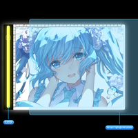 Tablette de dessin numérique à chaud JSK Tablette de dessin de table A4 Bloc de traçage lumineux Tableau de copie à LED Tampon lumineux A4 ultra-mince pour le traçage