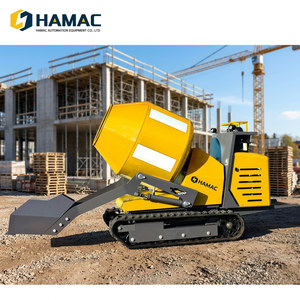 Camion malaxeur à béton autochargeur sur chenilles HMC100/HMC50/HMC30, capacité de décharge 300L/500L/1,2M, moteur diesel d'occasion - Product Image 2
