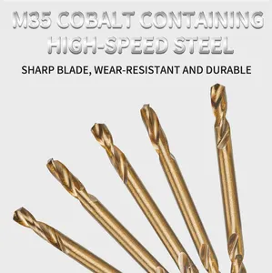 HSS Cobalt Twist khoan bit-đôi đầu 3.0mm-5.2mm cho thép không gỉ maohua