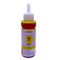 Encre de Recharge 100ML 664 T664 pour Imprimante Epson L550 L555 L310 L365 L565 L395 L380 L375 L455 L655 L605 L486 L386 L382 L1455