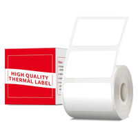 Rouleau d'étiquettes adhésives vierges blanches en vrac pour pistolet à étiquettes, supermarché, rayonnage de détail, étiquetage de codes-barres 80x60mm