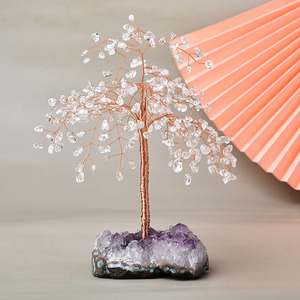 Arbre en pierre d'améthyste artisanal de luxe unique pour la vente en gros - Product Image 3