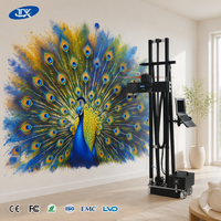 Imprimante Murale Mobile 3D 5D pour Peinture Murale sur Ciment, Enduit et Briques, Jet d'Encre UV Portable pour l'Inde 220V