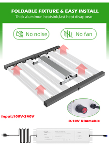พับไฟ LED เติบโตไฟ LED เติบโตบาร์เต็มสเปกตรัม UV IR สีแดง 320w <span class=keywords><strong>Samsung</strong></span> นําพืชเติบโตไฟสําหรับเรือนกระจก - Product Image 3