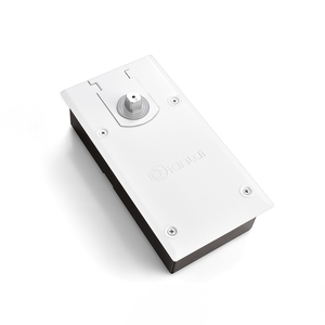 Ressort de sol moderne à tête carrée pour porte vitrée battante, installation encastrée au sol, en acier inoxydable, réglable - Product Image 4