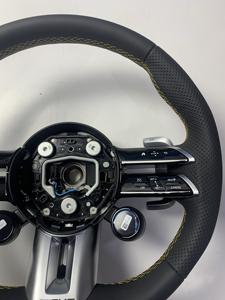 Volant en cuir compatible Mercedes-Benz W206 W205 W222 W223 W213 W177 W463 GLS63 SL63 C43 <span class=keywords><strong>S</strong></span> E a C AMG avec bouton OLED U88 - Product Image 2