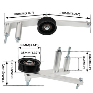 Kit de polea tensora para Chevrolet Corvette C4 1985-1991, pieza de repuesto para sistema de correa del motor L98 - Product Image 1