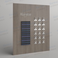 Kainice Panneau mural de présentation de cravates pour hommes, écologique, E1, avec grille de rangement pour accessoires de costume, merchandising