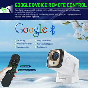 JUNNUO 200 Lumens HY260 PRO Short Throw WiFi 6 Auto Focus Pocketable 4K Android 14 1/8G RAM 720P <b>Projector</b> - Product Image 3