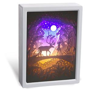 Picture <strong>Wall</strong> Art Decorative Electrical Box <strong>Lights</strong> Abs Decorative Lamp <strong>3D</strong> Paper Cut Frame <strong>Light</strong> With 2 Colors <strong>Light</strong> - Product Image 5