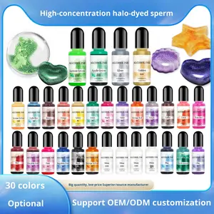 Fournisseur Direct d'Usine Guangdong – Nouvelle <span class=keywords><strong>Peinture</strong></span> DIY à Base de Colorants Acides Dégradés, 30 Couleurs, 10ml - Product Image 5