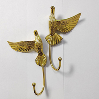 Patère murale décorative en laiton, motif colombe volante, antirouille, créative, pour manteaux, serviettes, salle de bain, entrée et décoration intérieure