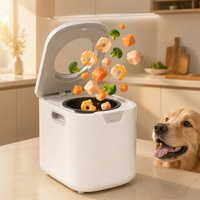 Machine à nourrir les animaux de compagnie automatique pour chiens et chats, cuve intérieure en céramique nano 4,2 L, faible bruit, auto-nettoyante