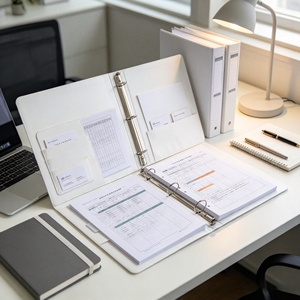 Classeur à anneaux A4 personnalisé avec logo, organiseur de documents en plastique à feuilles mobiles, 2 ou 3 trous, pour le rangement de papier de bureau - Product Image 5