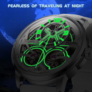 Orologio Meccanico Scheletrato Esclusivo Mark Fairwhale, Cassa in Lega, Luminoso, Movimento Automatico - Product Image 5
