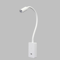 Mini lampe de chevet réglable et super lumineuse USB Led Rechargeable pour la lecture et la nuit